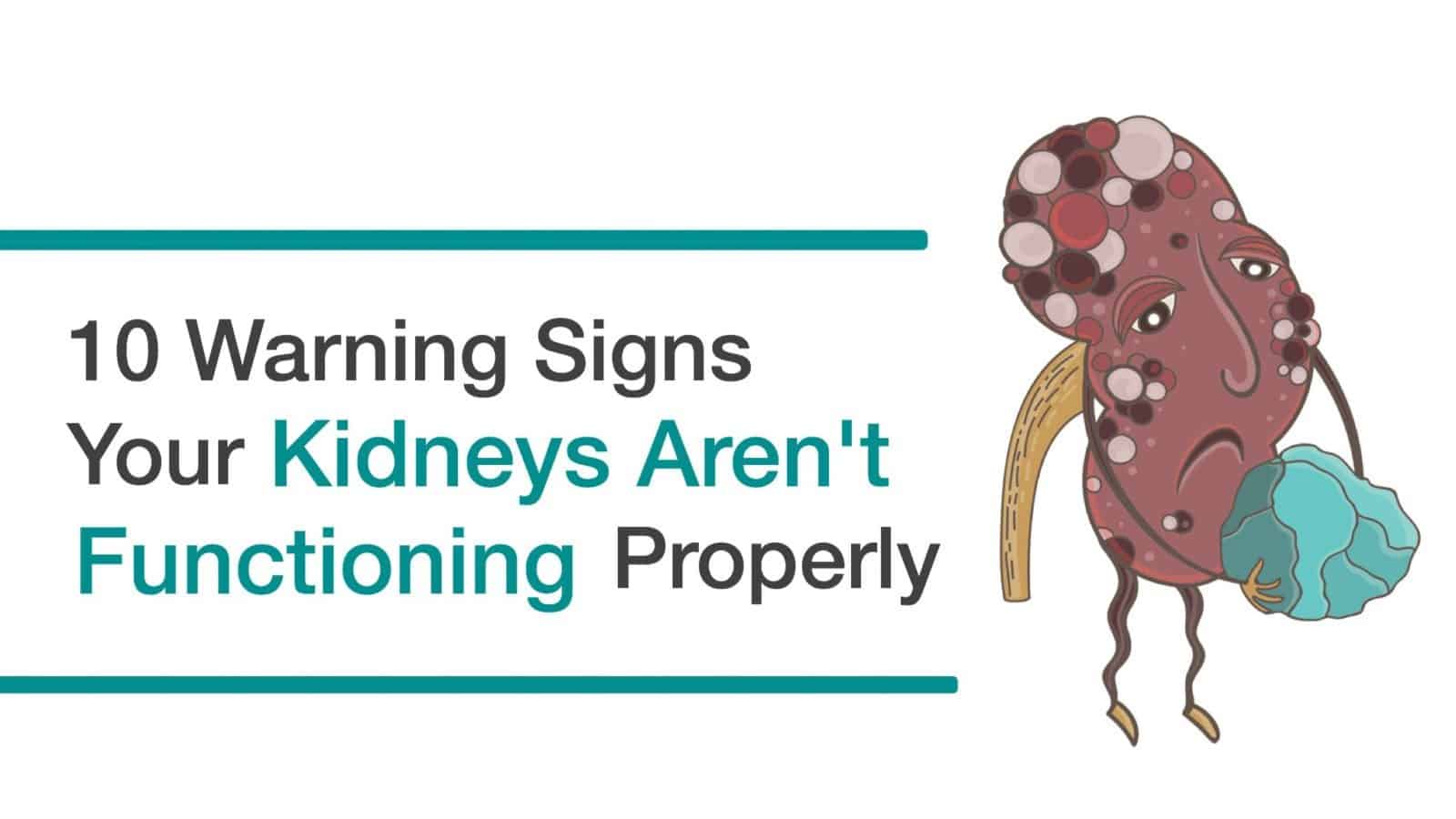 When Kidneys Are Not Functioning Properly