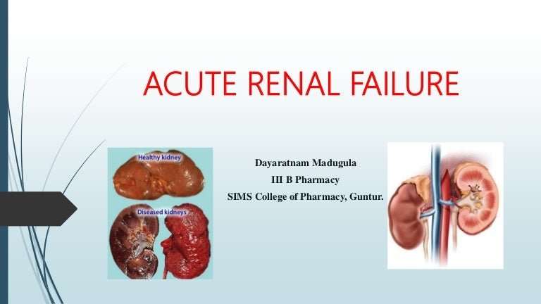 Acute renal failure or acute kidney injury?