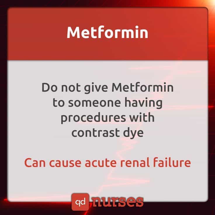 Do not give metformin to someone who is going to undergo procedures ...
