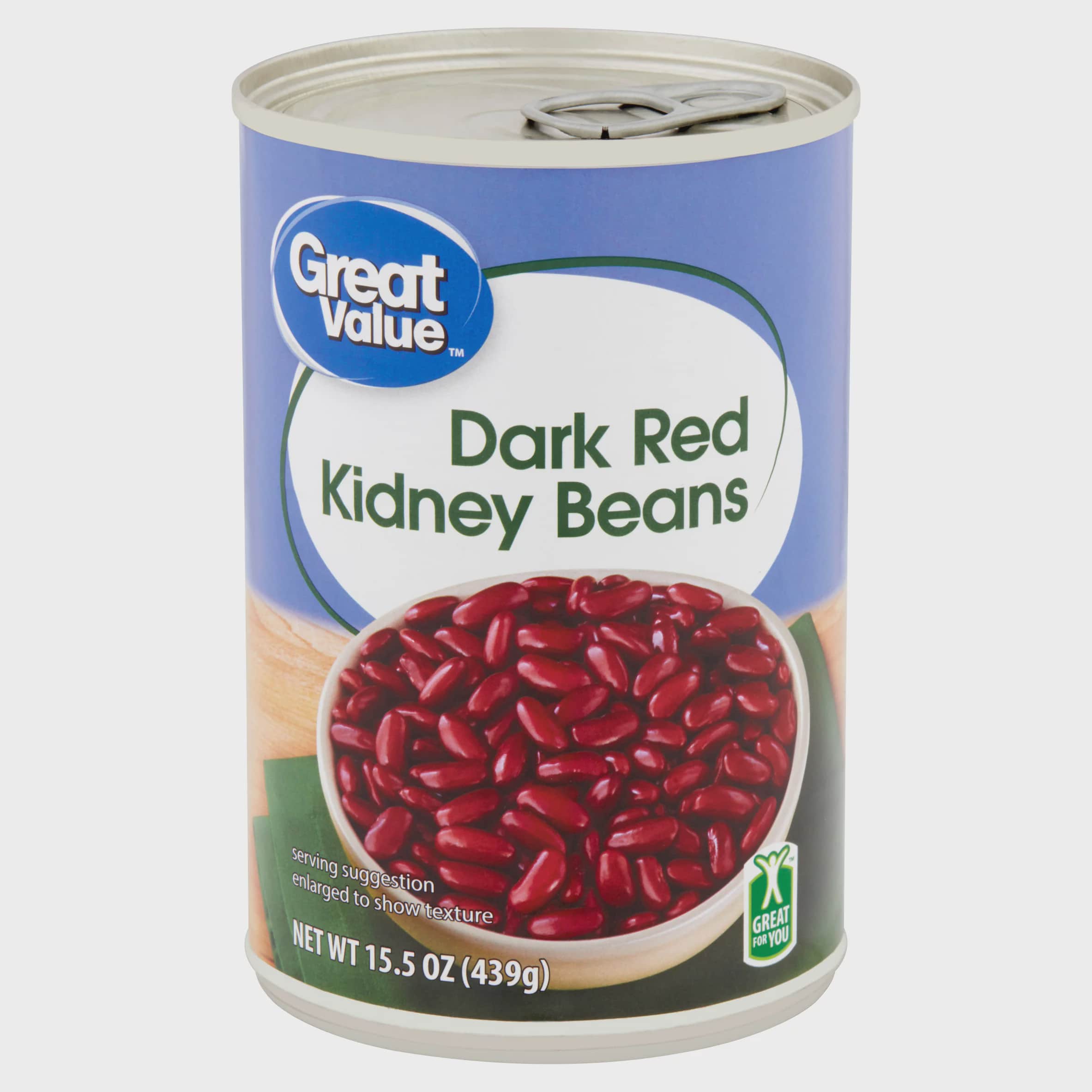 Great Value Dark Red Kidney Beans, 15.5 oz