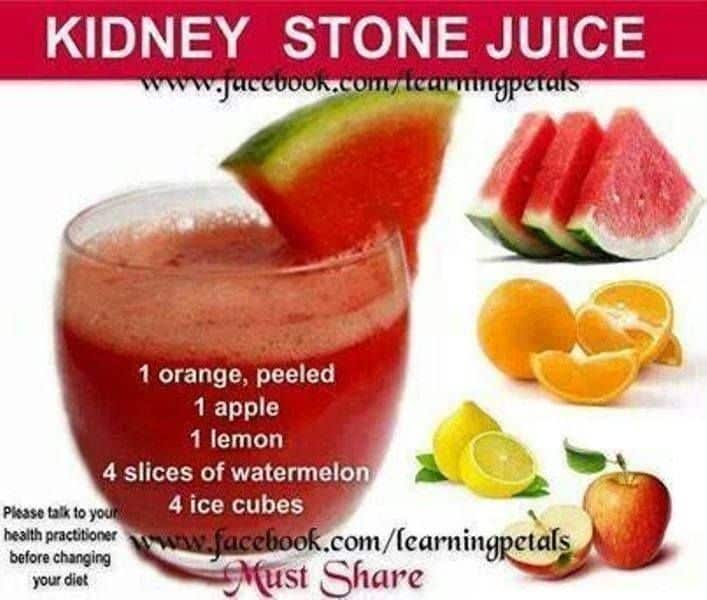 Kidney Stone Reducing Juice