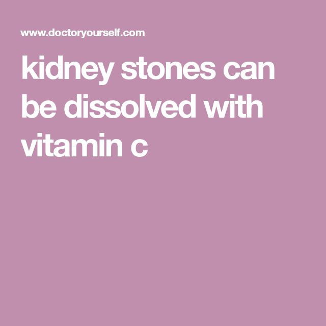 Will Vitamin C Cause Kidney Stones