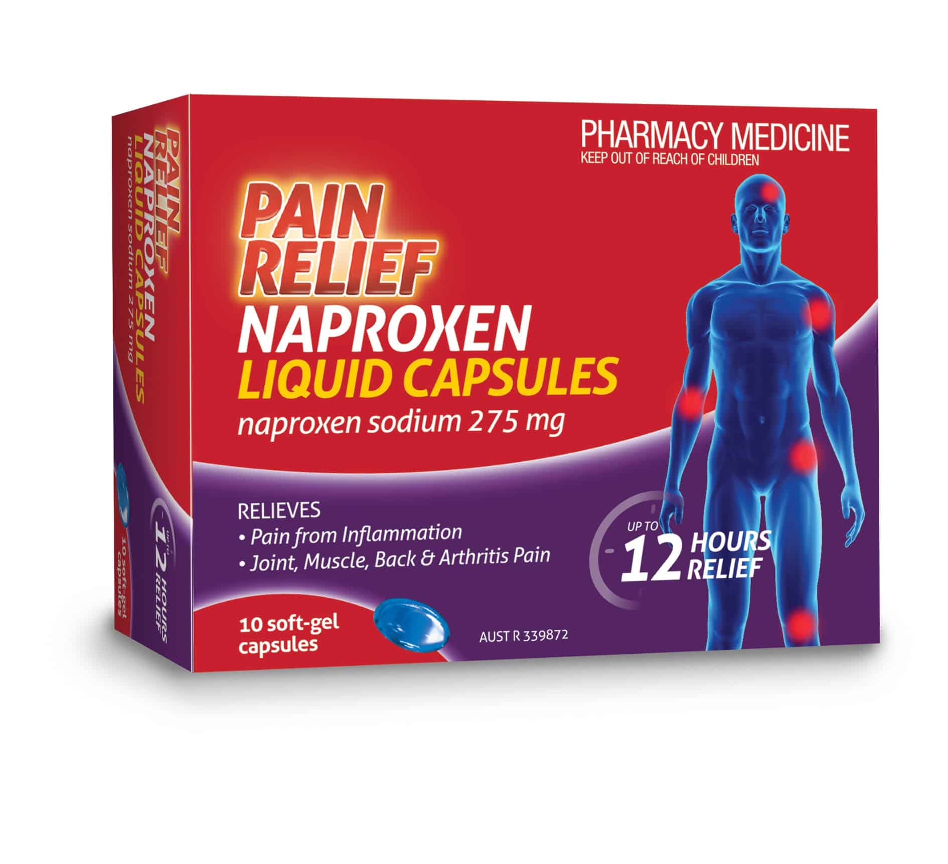 Pain Relief Naproxen Liquid Capsules  Deep Heat Australia