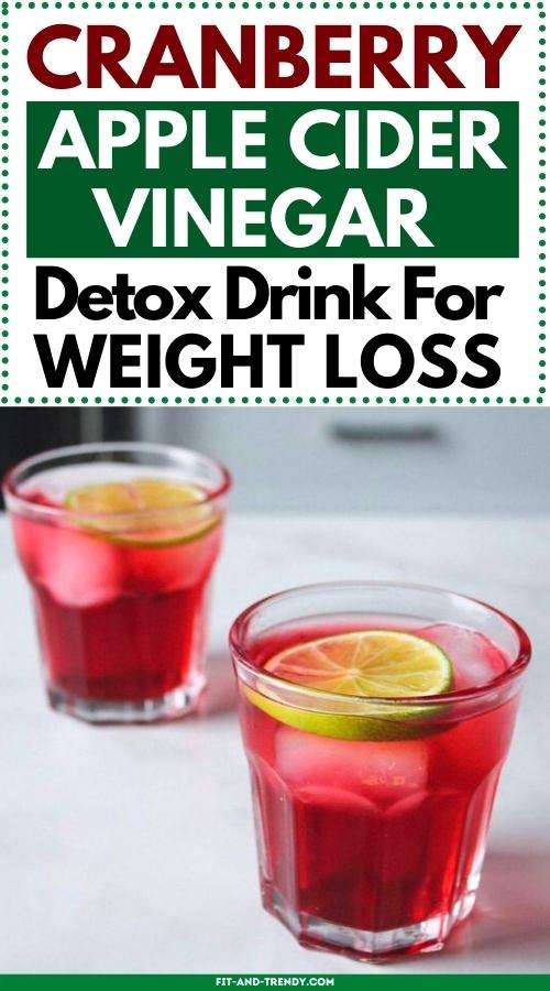 Refreshing Apple Cider Vinegar and Cranberry Detox Drink ...