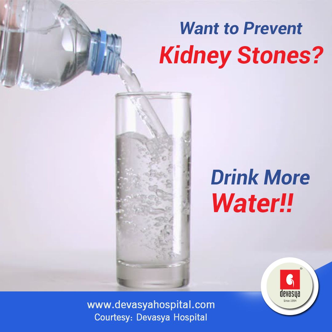 The number one risk factor for kidney stones is not drinking enough ...
