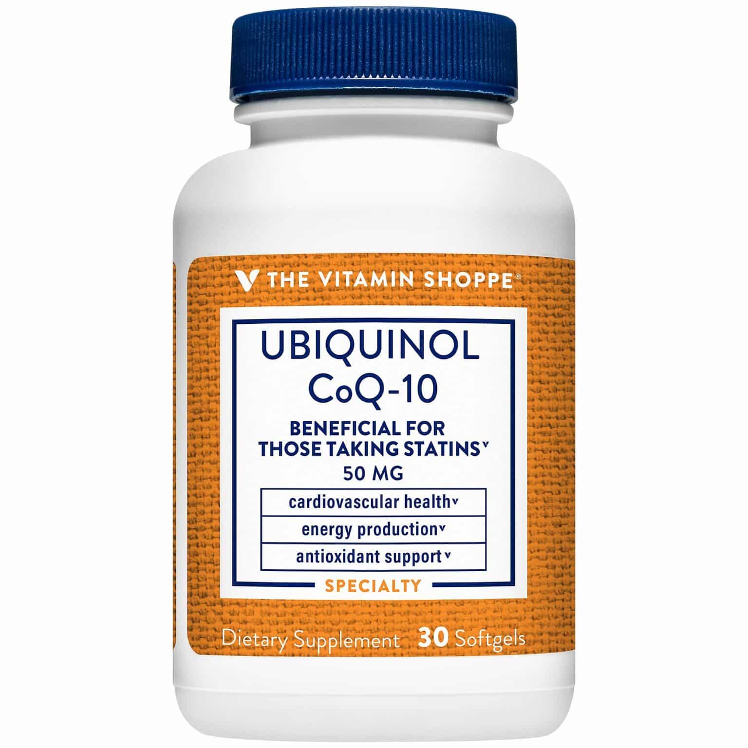 The Vitamin Shoppe Ubiquinol CoQ10 50mg Beneficial for Those Taking ...